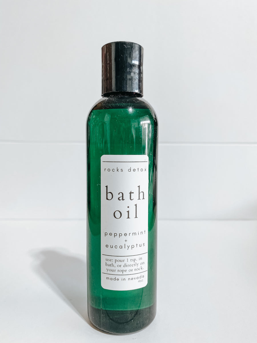 Peppermint Eucalyptus Bath Oil Rocks Detox 2479