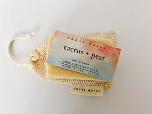Cactus + Pear All Natural Handmade Soap