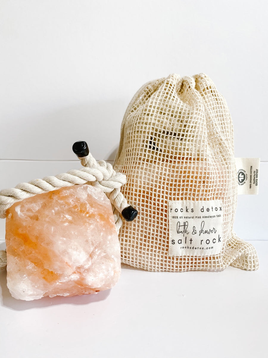 Pink Himalayan Bath & Shower Salt Rock – Rocks Detox