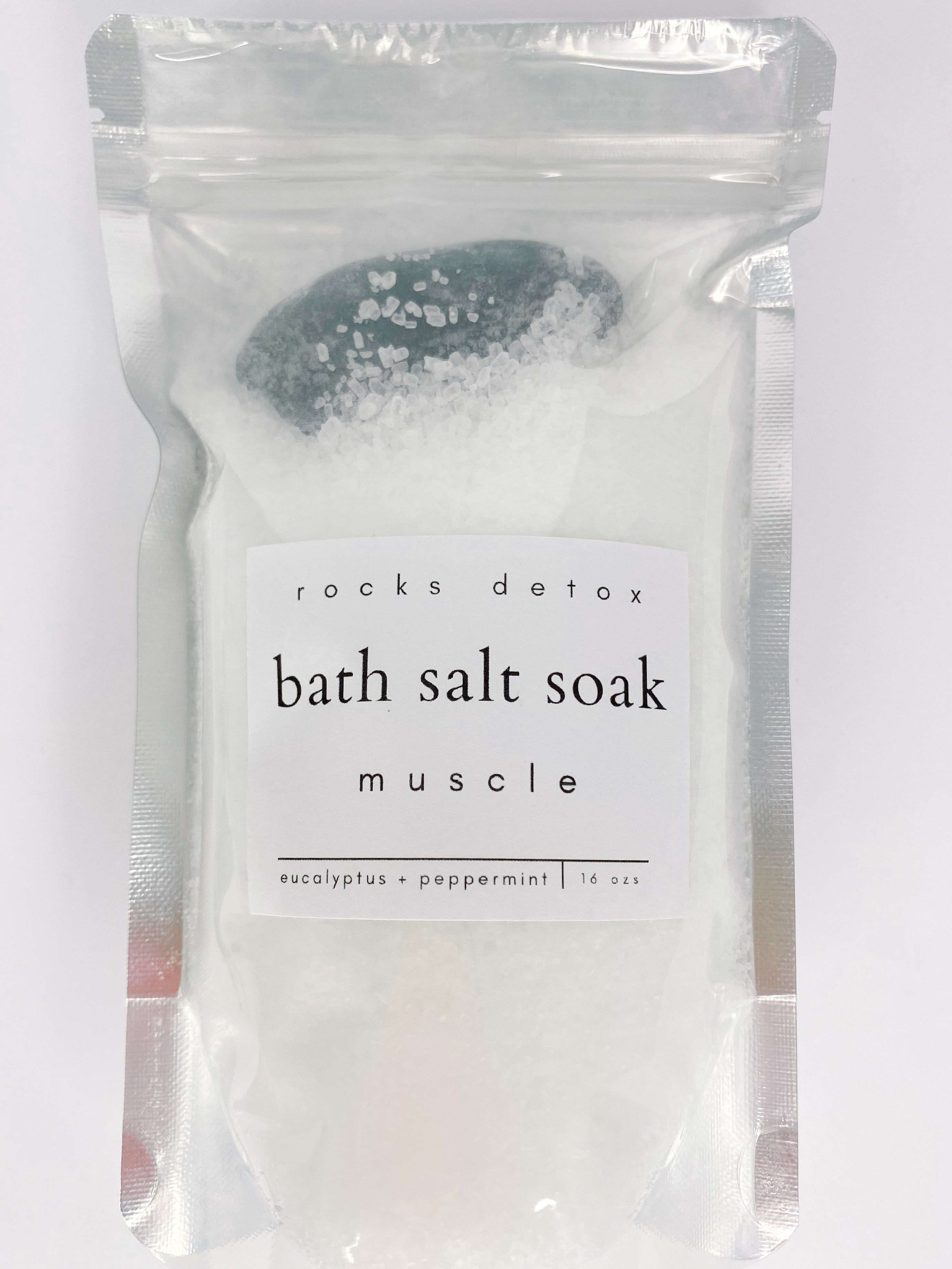 Muscle Soak Bath Salts with Hot Stone